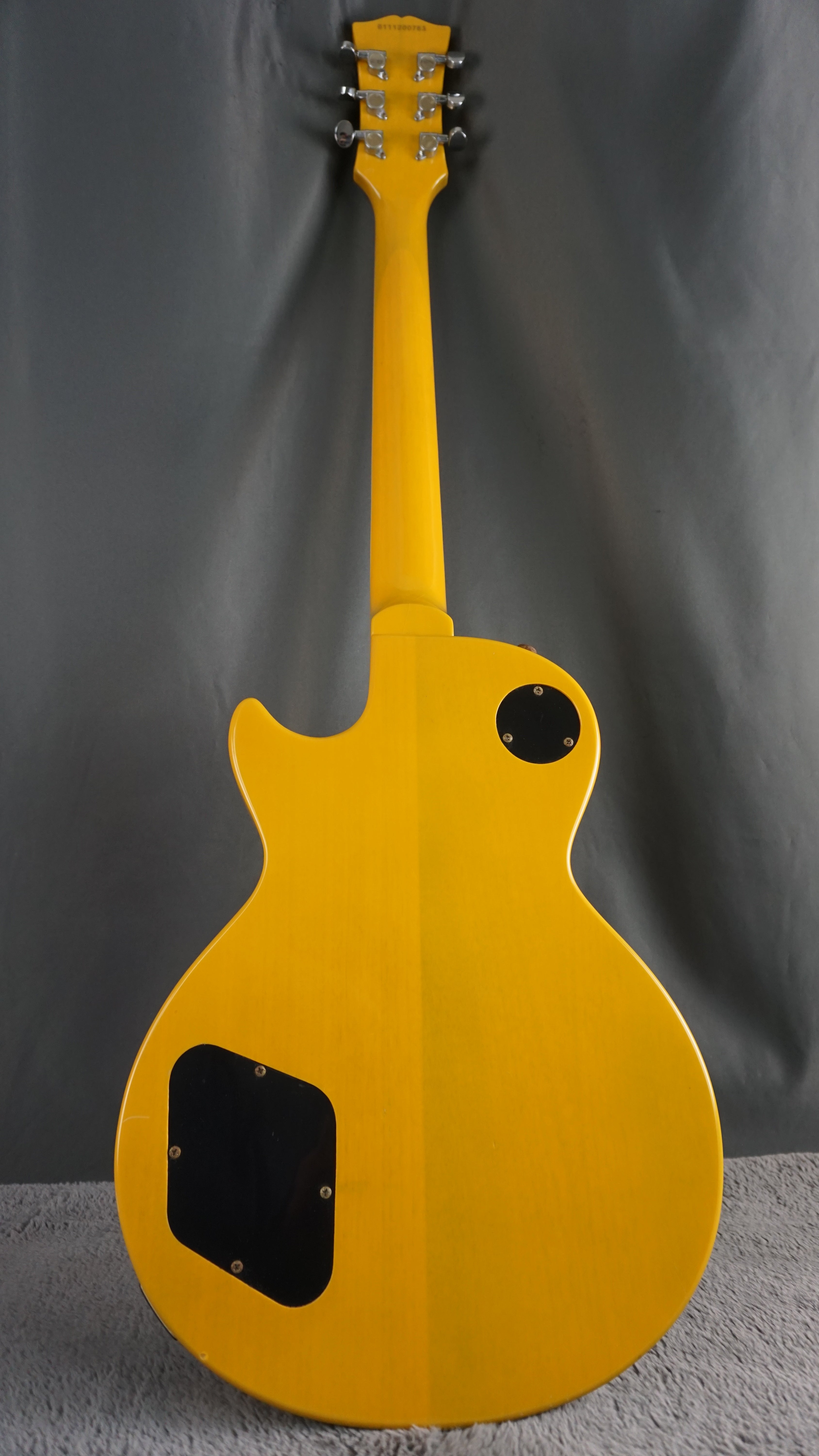 Blitz by Aria Pro II Leopard Transparent TV Yellow Single Cut P90 MIJ