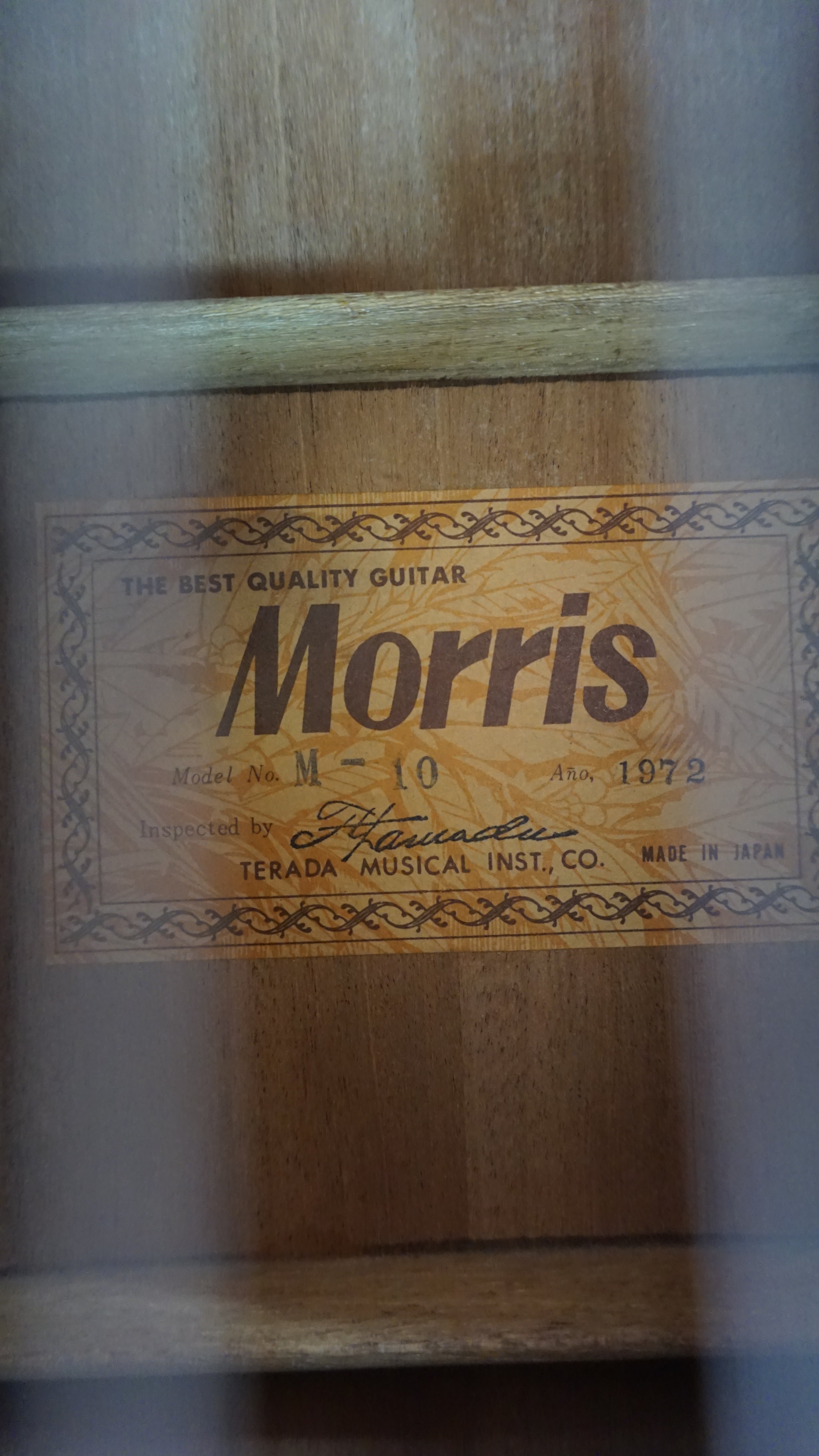 1972 Morris M-10 Classical Guitar – Made in Japan