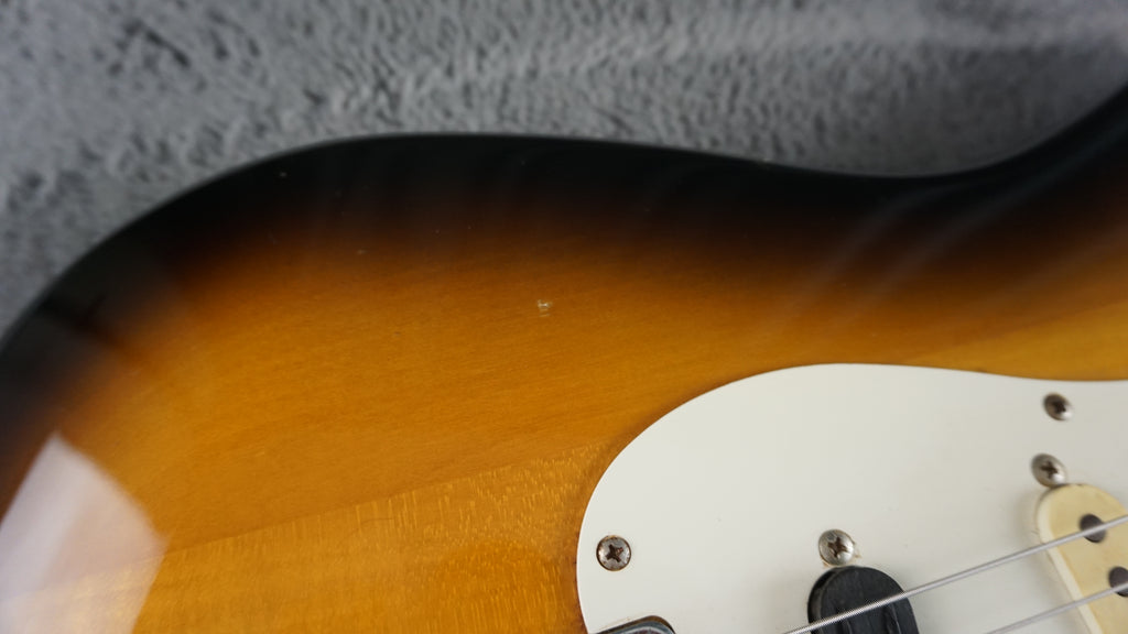 1987 MIJ Squier Stratocaster Fujigen E-Series Sunburst w/ ESP Rail Pickup & Fender Case