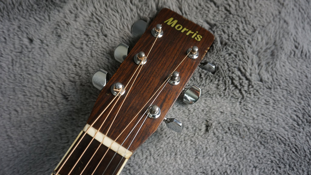 Morris MD-505 Vintage MIJ Dreadnought Acoustic Guitar w/ Hard Case