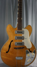 1960s Teisco EP-18 Triple Pickup Hollowbody Japan Vintage Electric Guitar Natural