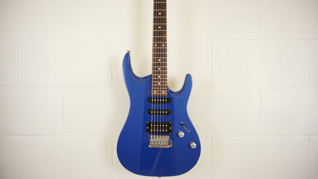 Aria Pro II MA Series Metallic Blue HSS Electric Guitar