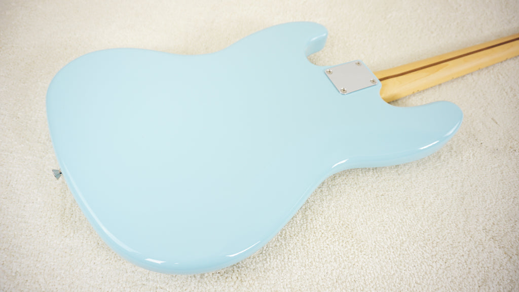 Fender Japan FSR Collection Hybrid II Jazz Bass 2025 - Daphne Blue Matching Headstock