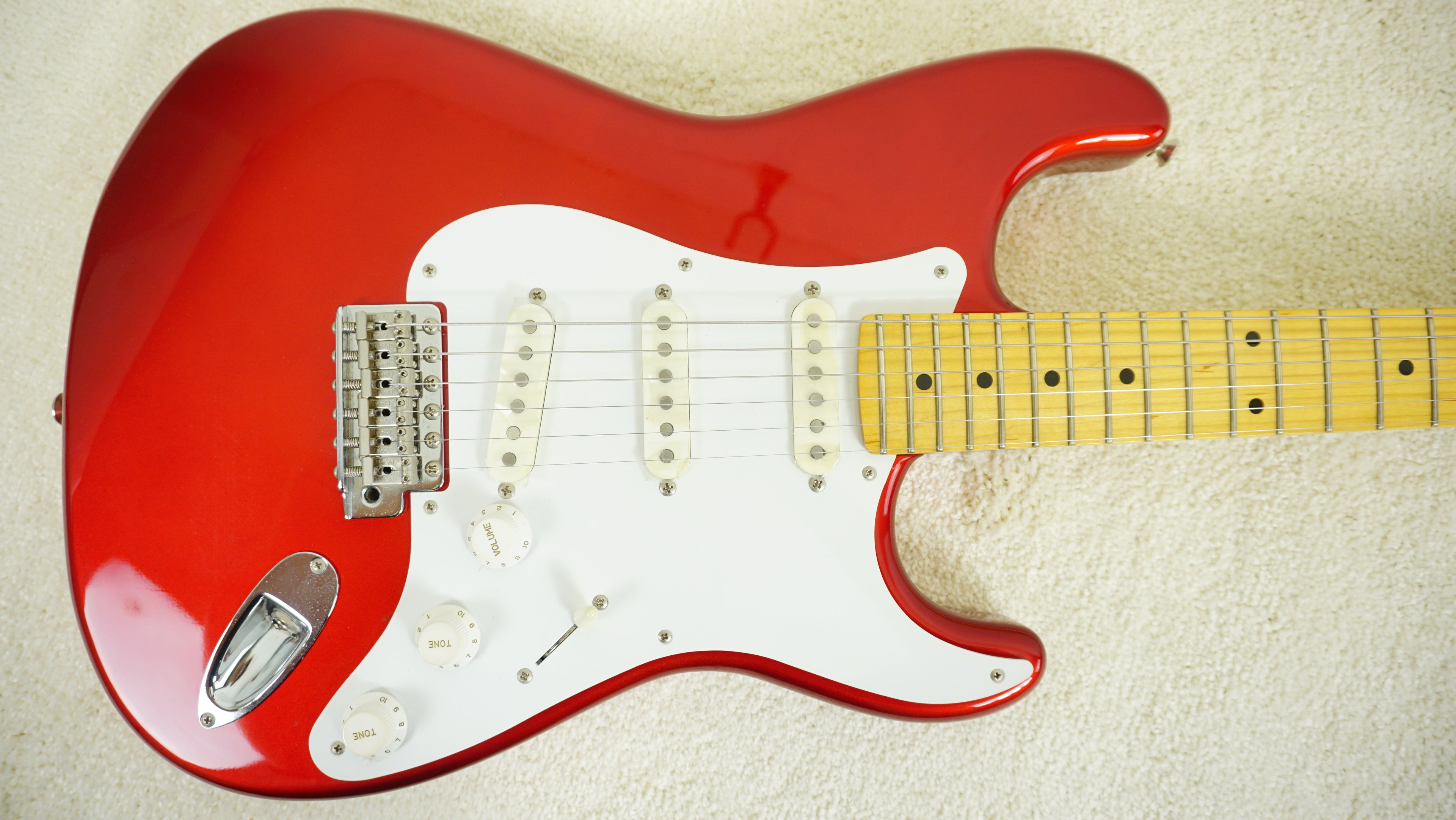 2010 Tokai Goldstar Sound S-Style Electric Guitar Candy Apple Red MIJ Japan