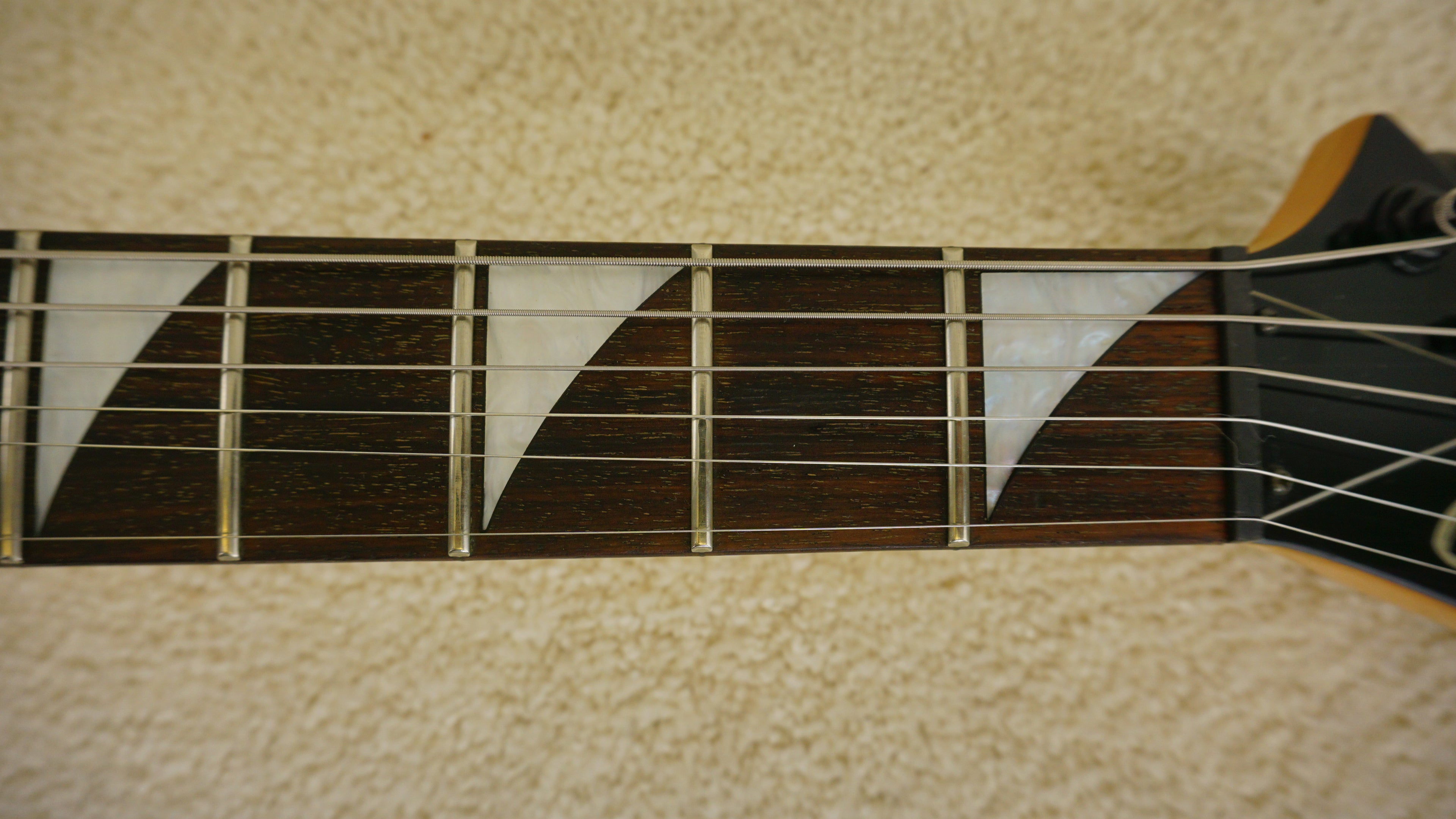 1998 Grover Jackson RR-CU50Q Rhoads Transparent Red Quilt MIJ w/ Jackson Hard Case