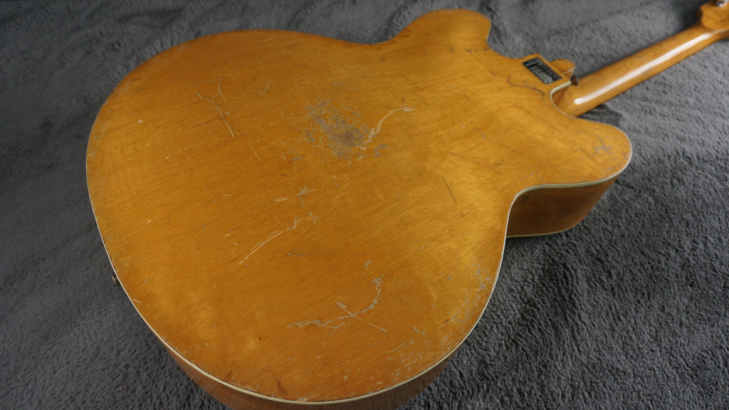 1960s Teisco EP-18 Triple Pickup Hollowbody Japan Vintage Electric Guitar Natural