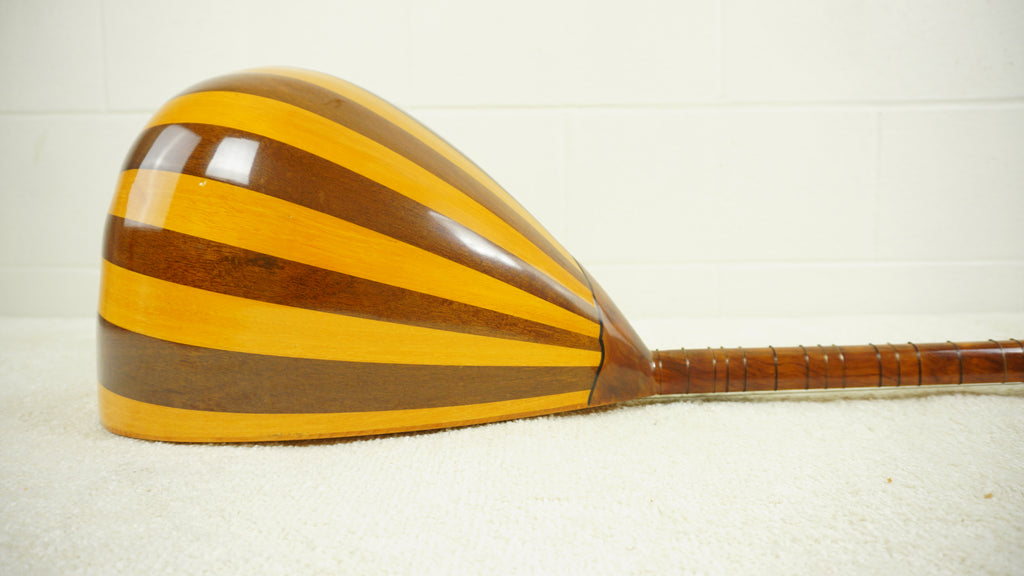 Turkish Baglama Saz Long Neck Folk Lute Handmade String Instrument