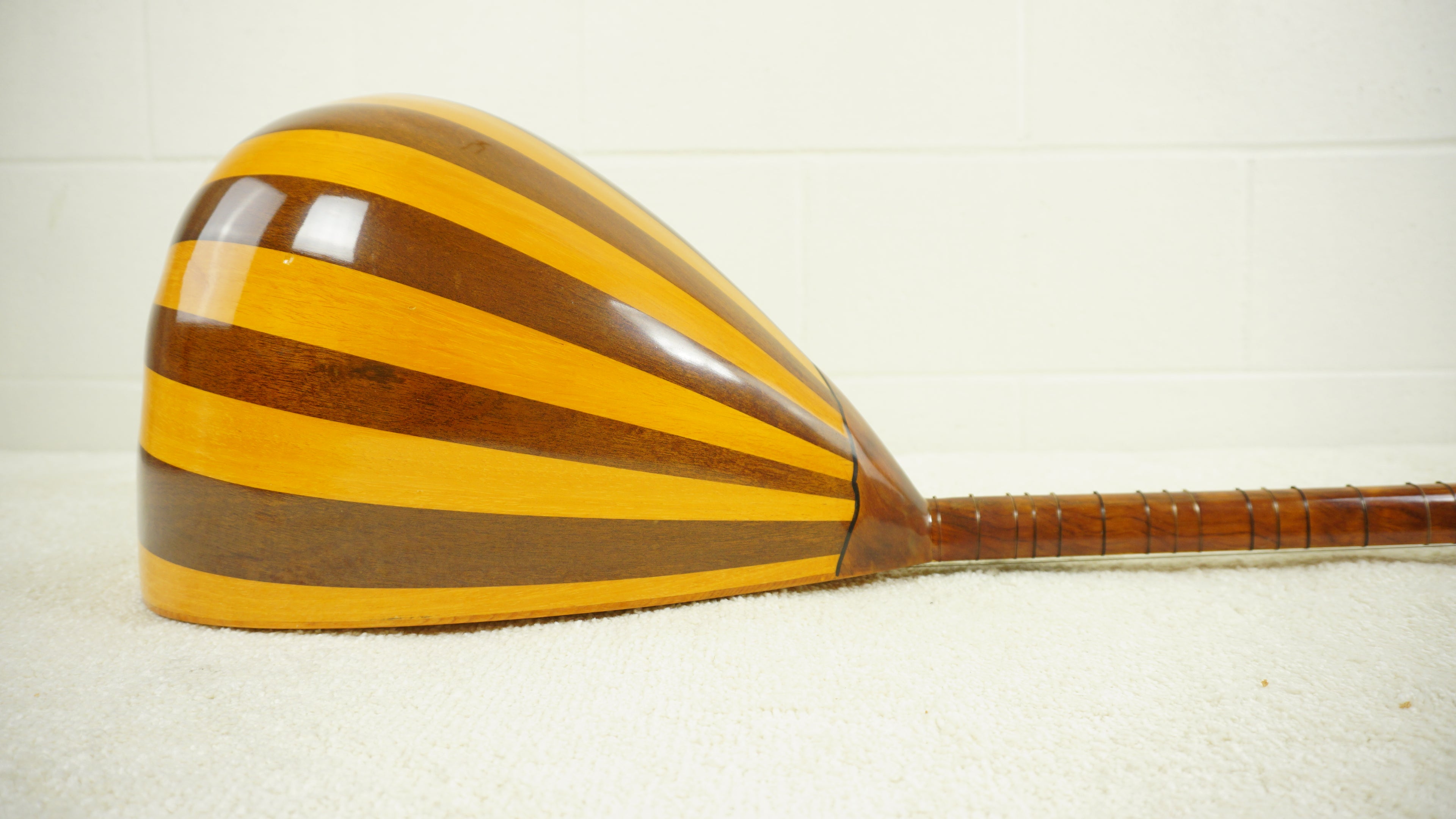 Turkish Baglama Saz Long Neck Folk Lute Handmade String Instrument