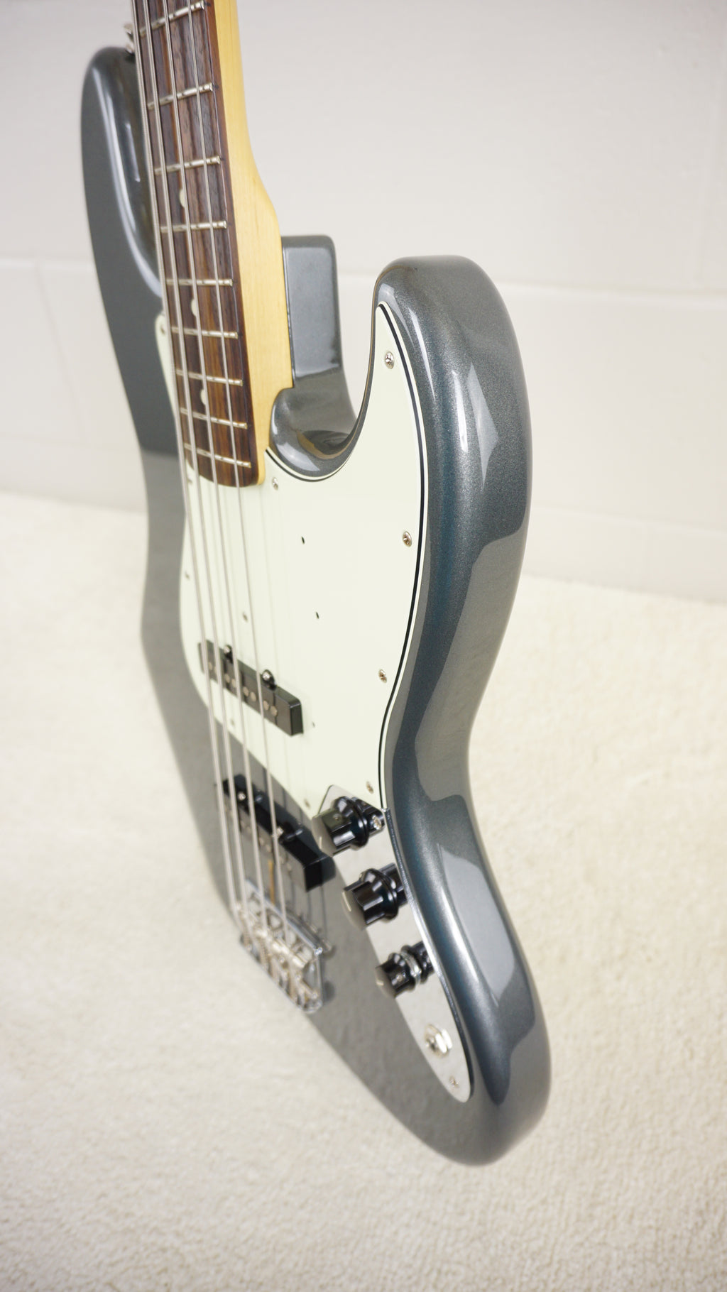 Fender Japan Hybrid 60s Jazz Bass 2019 - Charcoal Frost Metallic