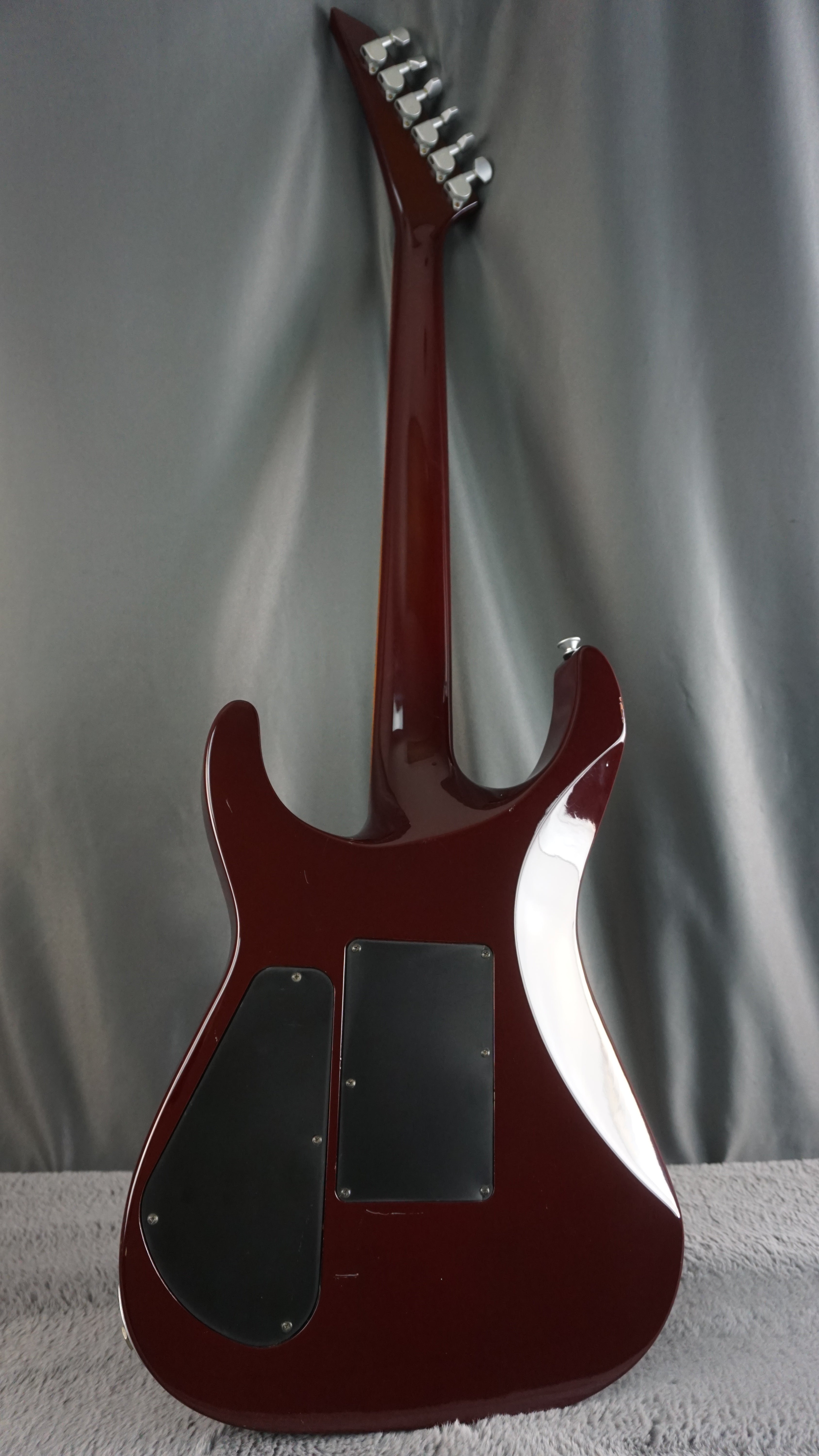 Grover Jackson SL-C.U.90HH Soloist MIJ Electric Guitar Transparent Red Flame