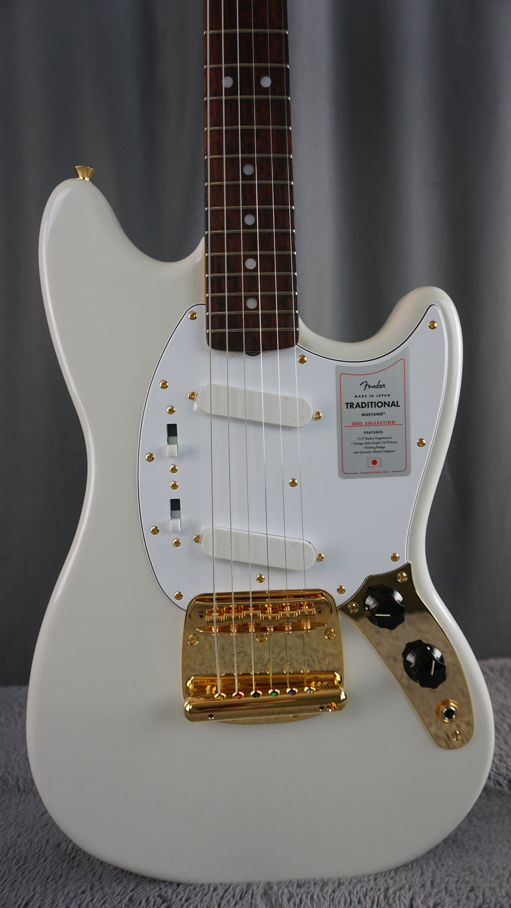 Fender Traditional Mustang 2025 Collection Japan White Pearl Rosewood w/ Gold Hardware