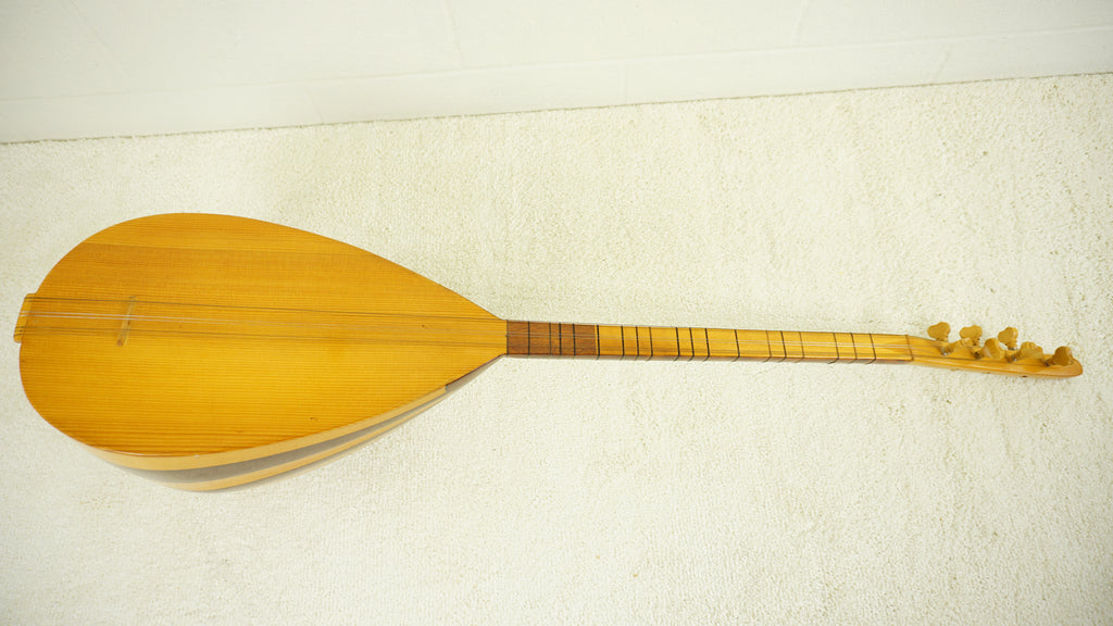 Turkish Baglama Saz Long Neck Folk Lute Handmade String Instrument