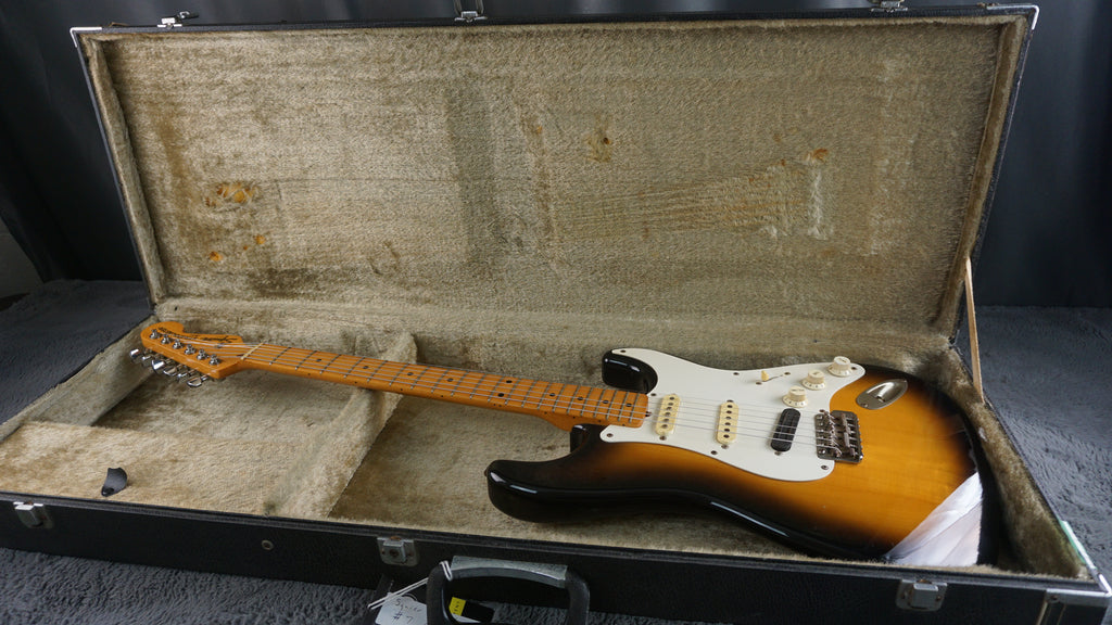 1987 MIJ Squier Stratocaster Fujigen E-Series Sunburst w/ ESP Rail Pickup & Fender Case