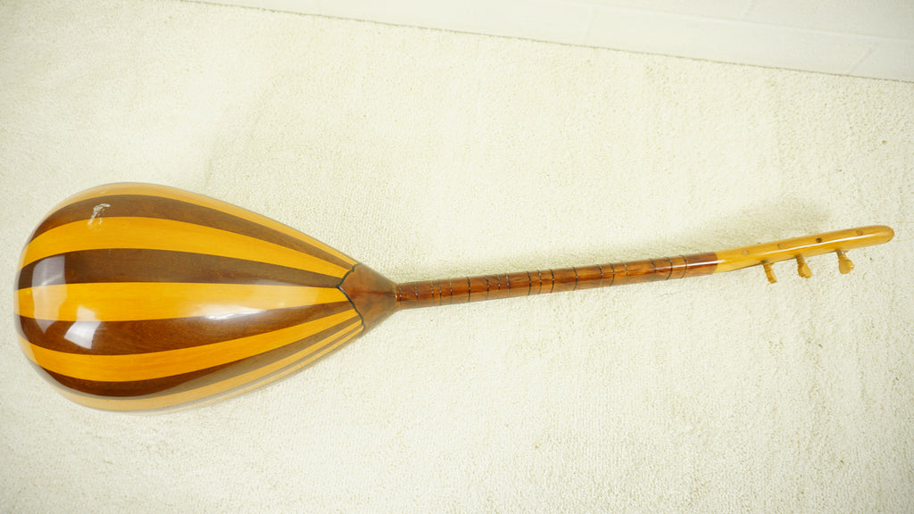 Turkish Baglama Saz Long Neck Folk Lute Handmade String Instrument