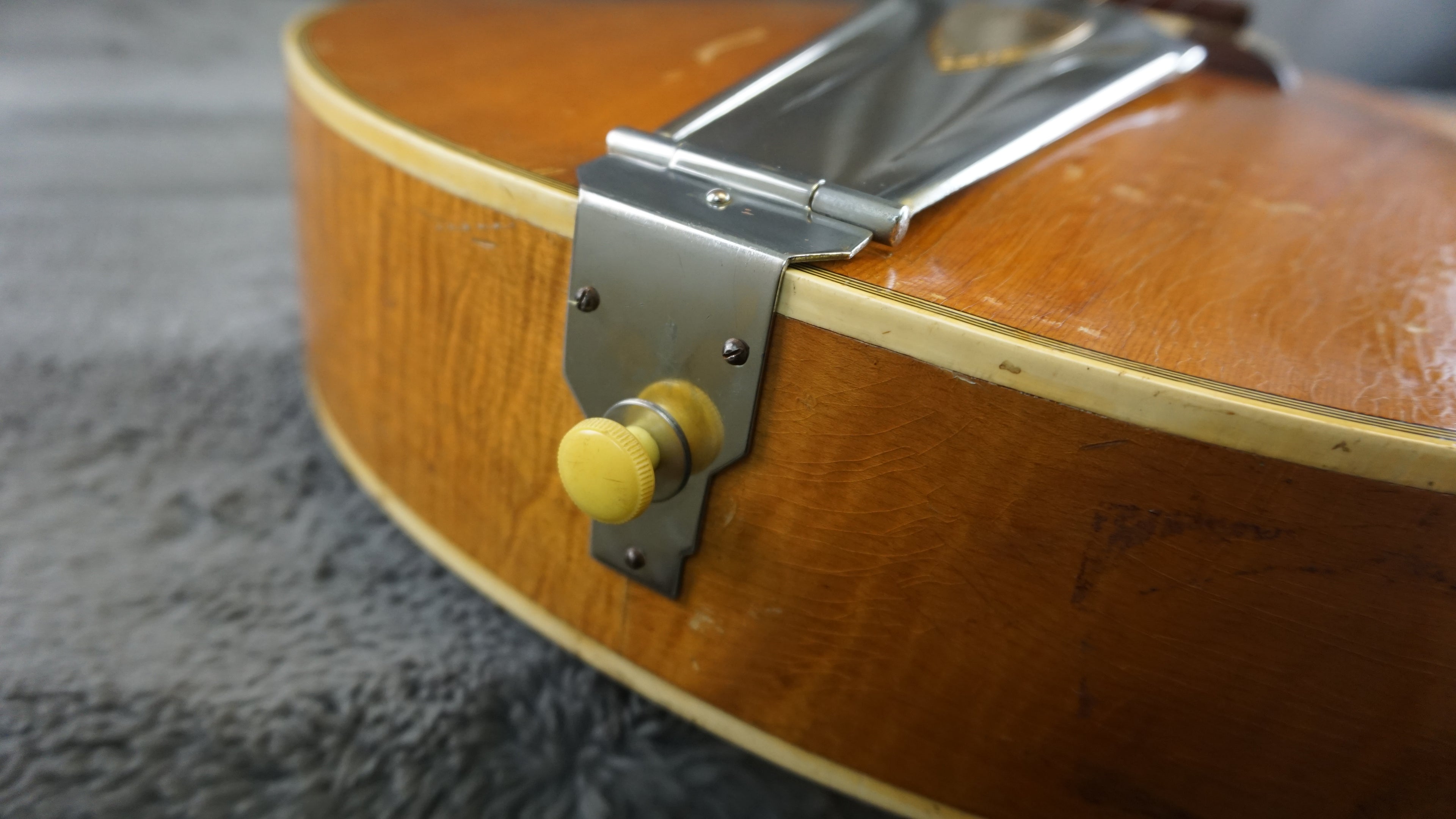 Vintage MIJ Hollow Body Archtop Guitar Natural Finish Japan w/ Restored Hardware