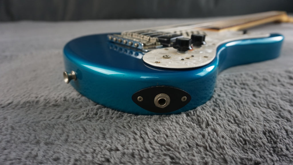 MarineRider Mosrite Ventures Model w/ Built In Amp - Blue