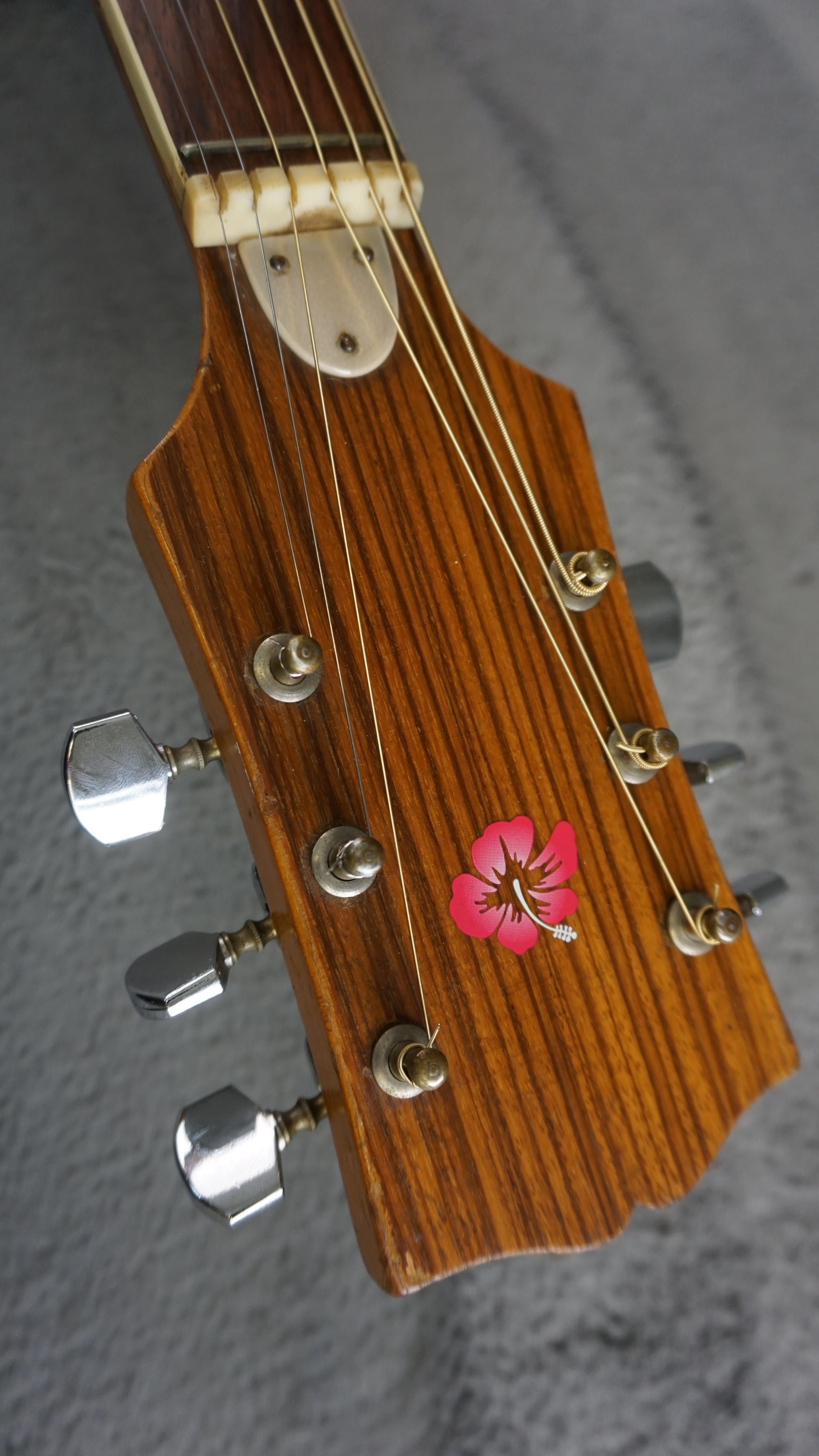 Vintage MIJ Hollow Body Archtop Guitar Natural Finish Japan w/ Restored Hardware