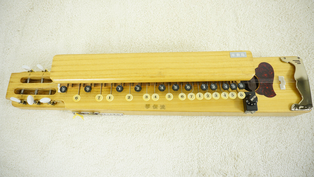 Japanese Electric Taishogoto Nagoya Harp w/ Volume Control & Hard Case