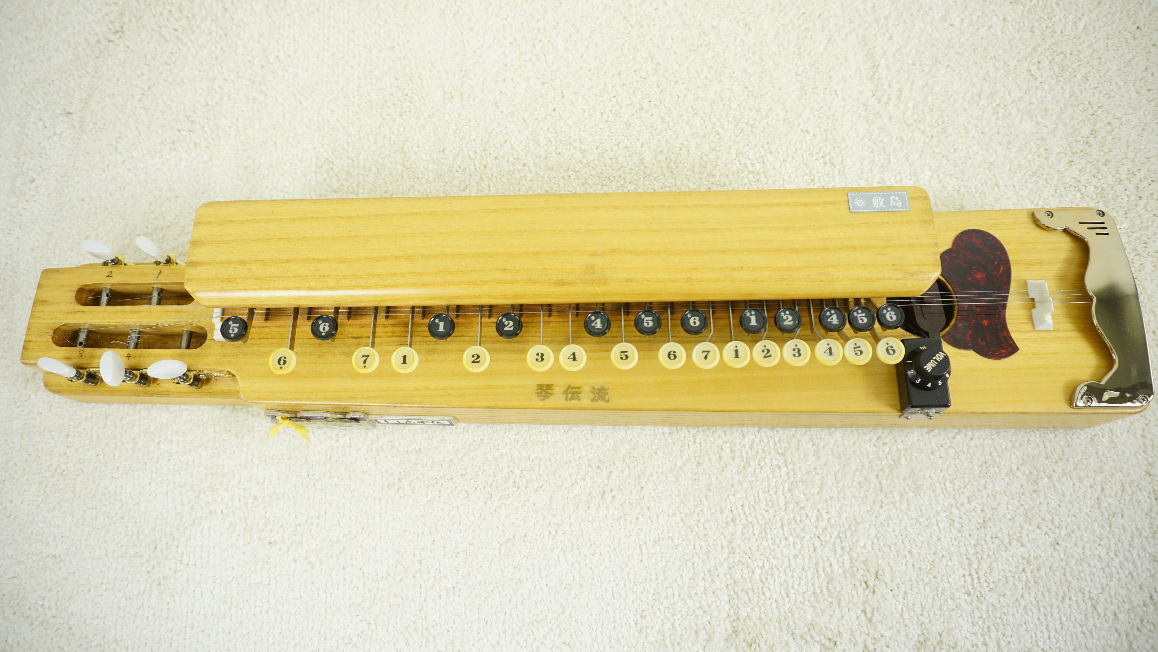 Japanese Electric Taishogoto Nagoya Harp w/ Volume Control & Hard Case