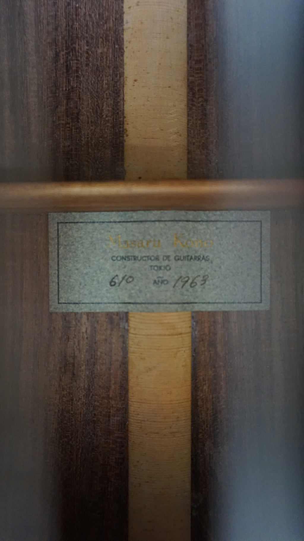 Masaru Kono/Kohno 610 1963 Golden Era Indian Rosewood
