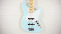 Fender Japan FSR Collection Hybrid II Jazz Bass 2025 - Daphne Blue Matching Headstock