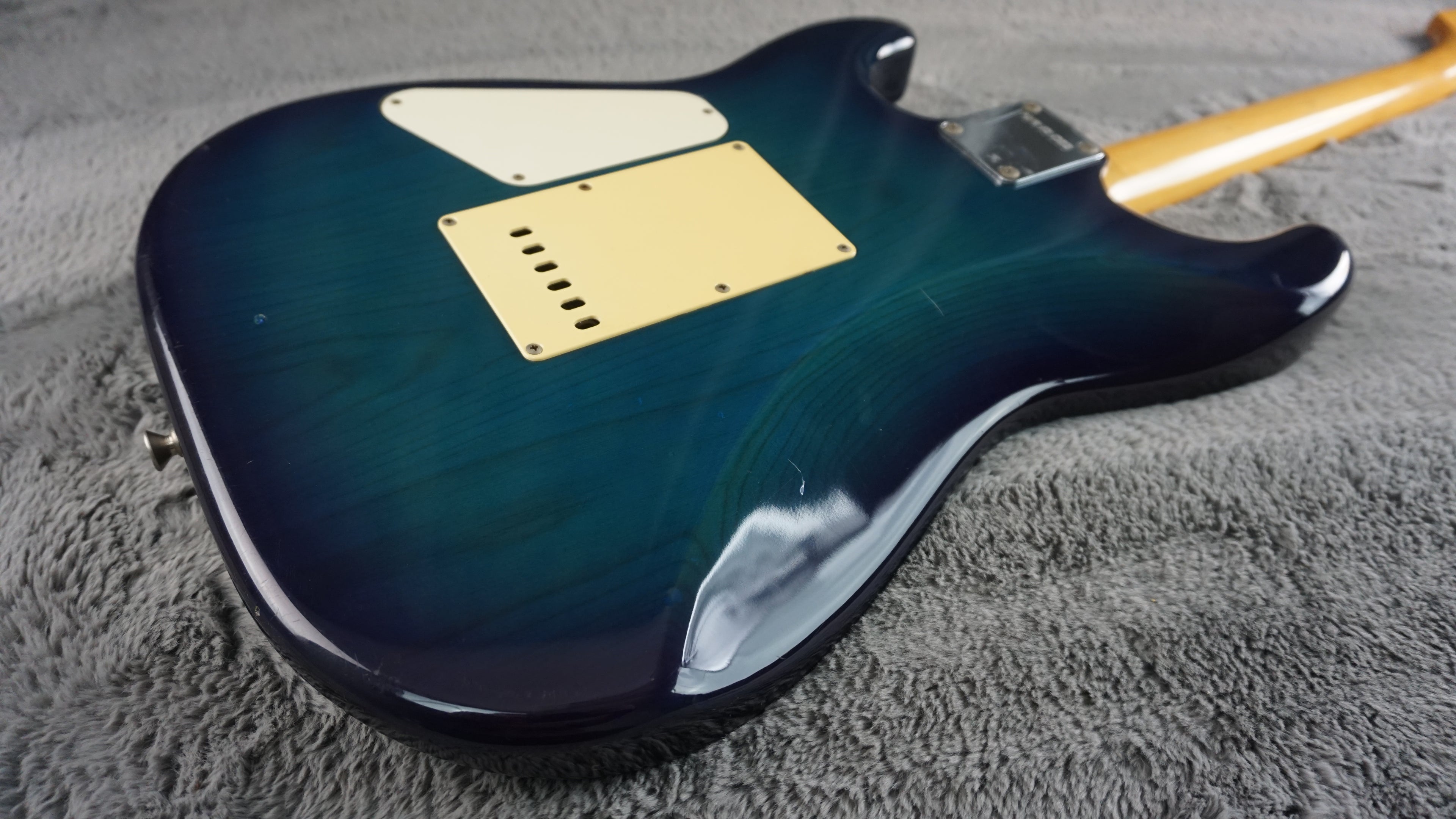 Fernandes “The Function” ST-45C MIJ Electric Guitar Blue Burst Flame Top w/ Fernandes Hard Case