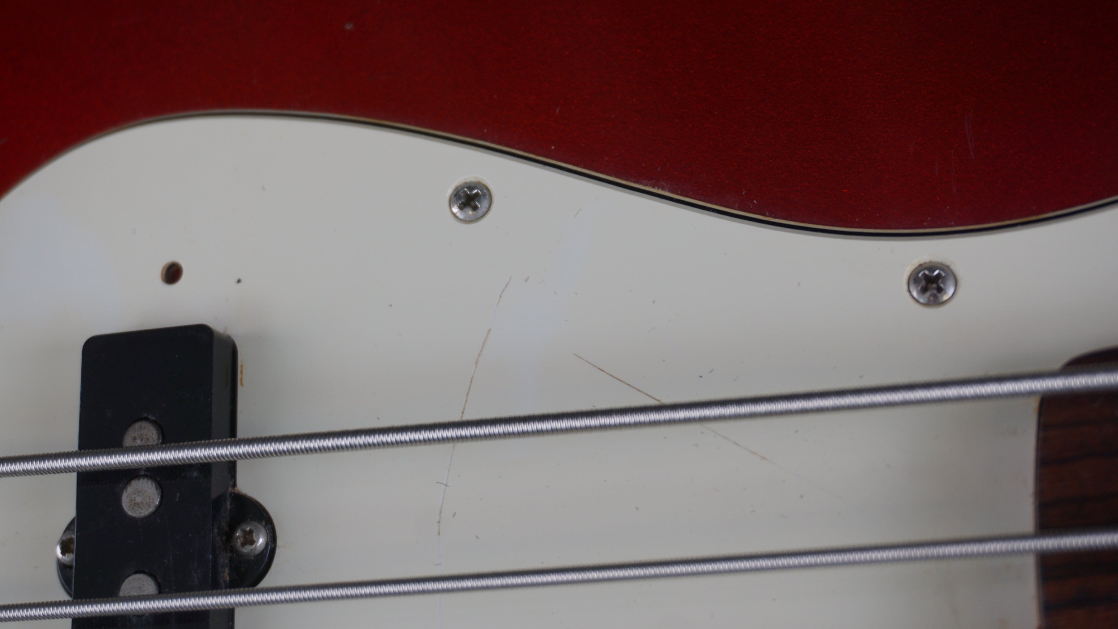 94-95 Fender Japan Jazz Bass Candy Apple Red w/ Gig Bag