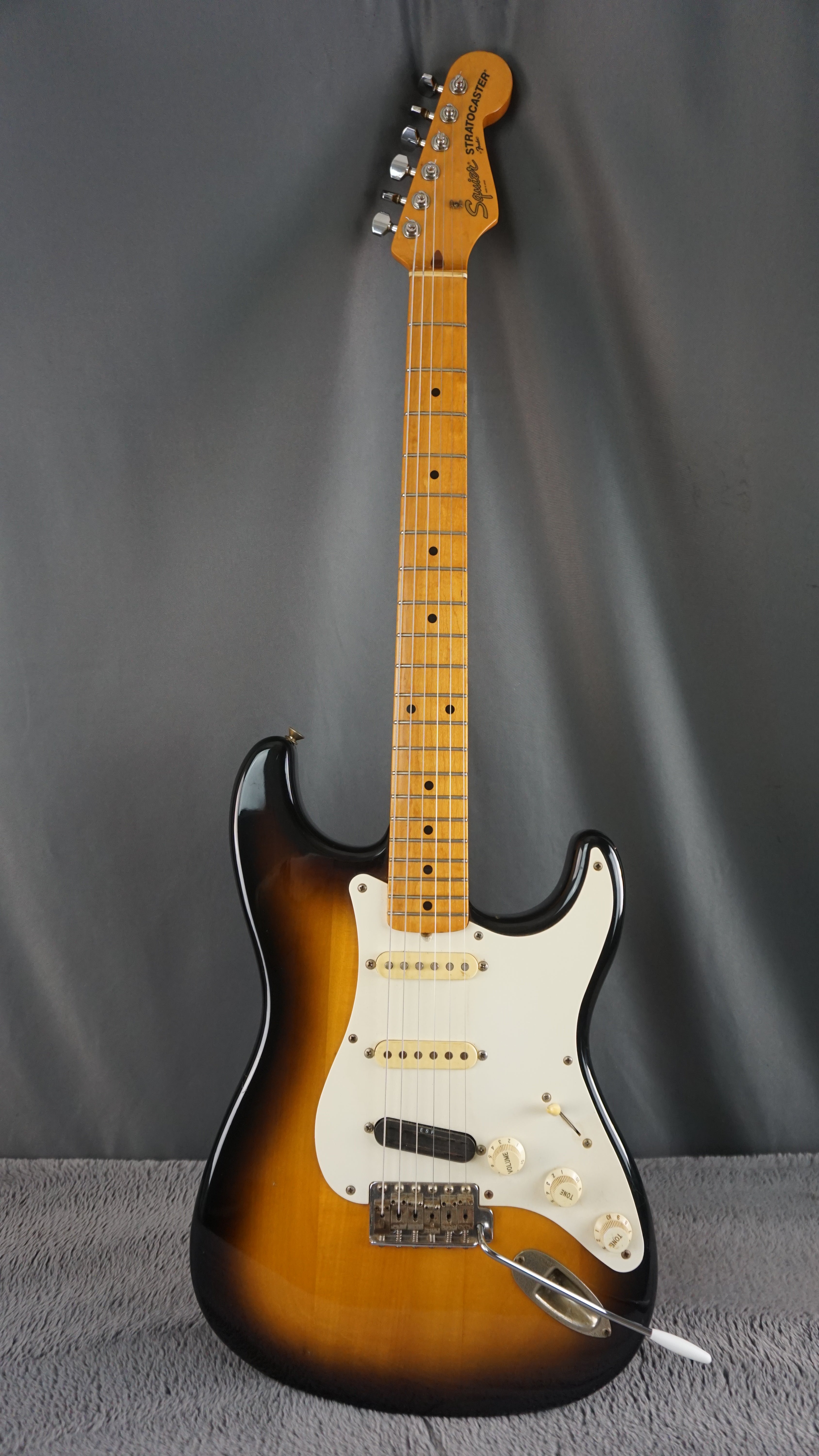 1987 MIJ Squier Stratocaster Fujigen E-Series Sunburst w/ ESP Rail Pickup & Fender Case