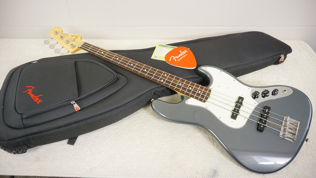 Fender Japan Hybrid 60s Jazz Bass 2019 - Charcoal Frost Metallic