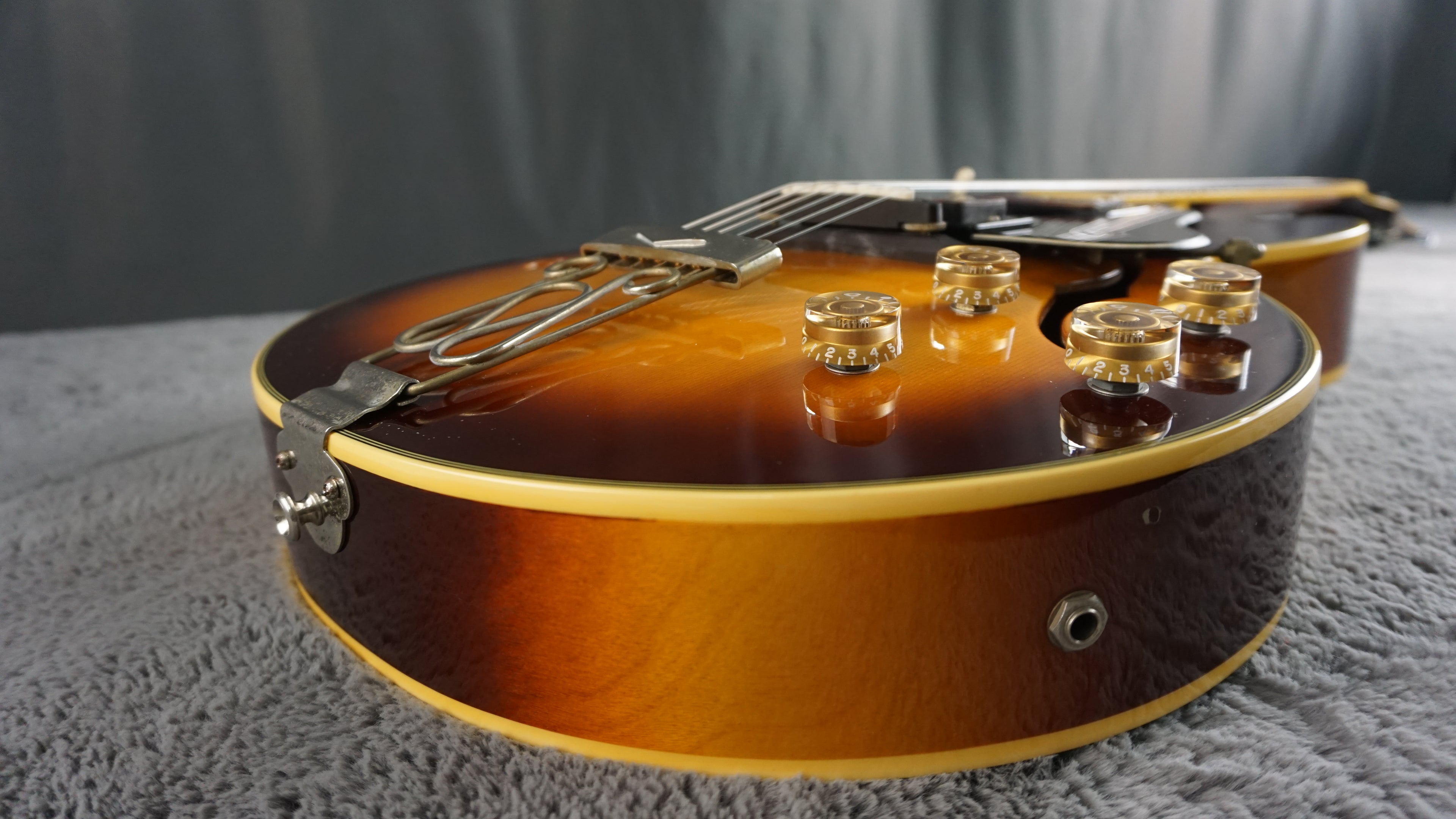 Terada HM Semi Hollowbody Electric Guitar Sunburst - Japan w/ Case