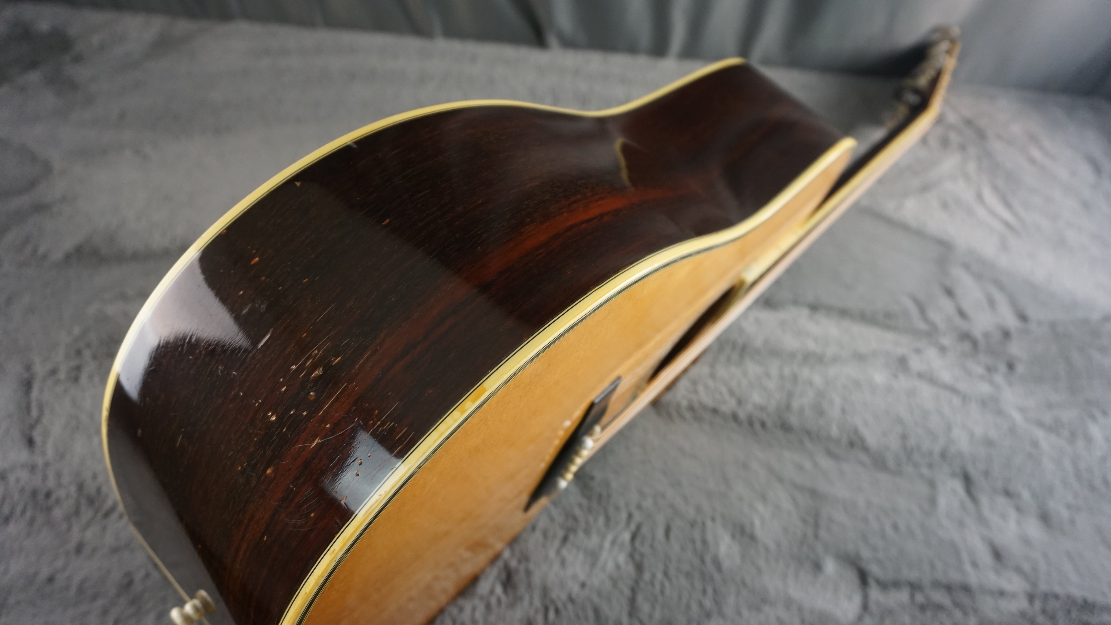 Three S W-300D Vintage Japanese Dreadnought Acoustic Guitar w/ OHSC Nagoya Japan