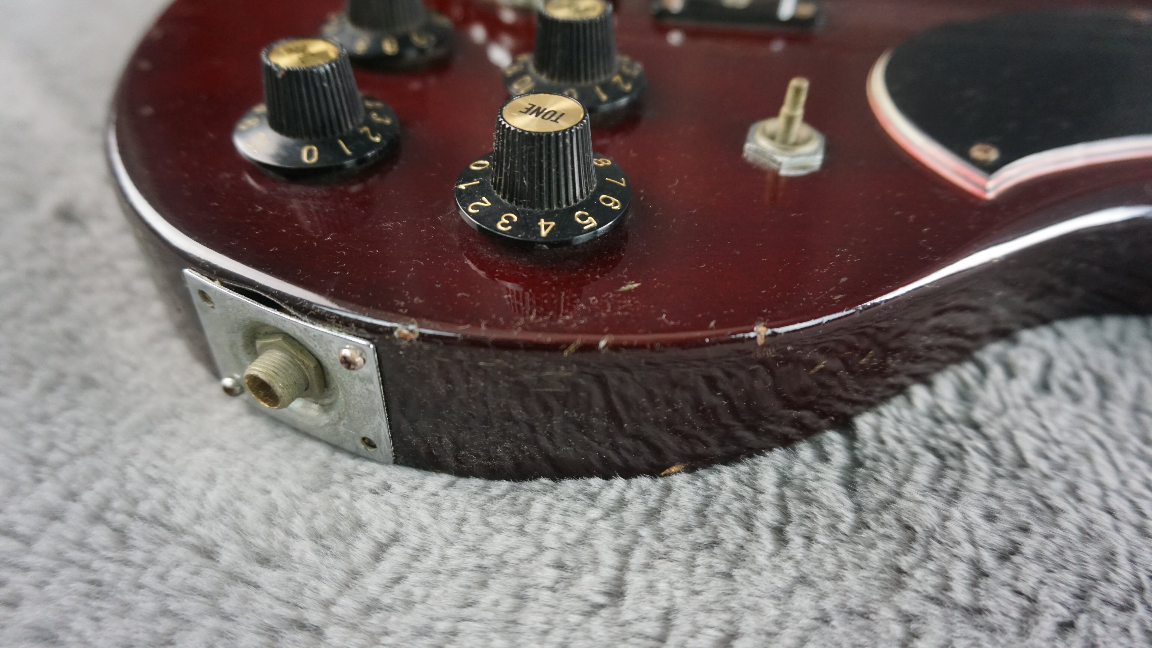 Greco SG-Style Bass MIJ Cherry Red Vintage Short Scale Bass Guitar