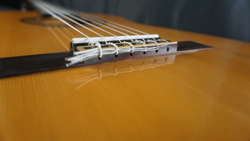 Vintage Abe Guitar Model 520 Classical Acoustic Guitar Japan w/ Hard Case