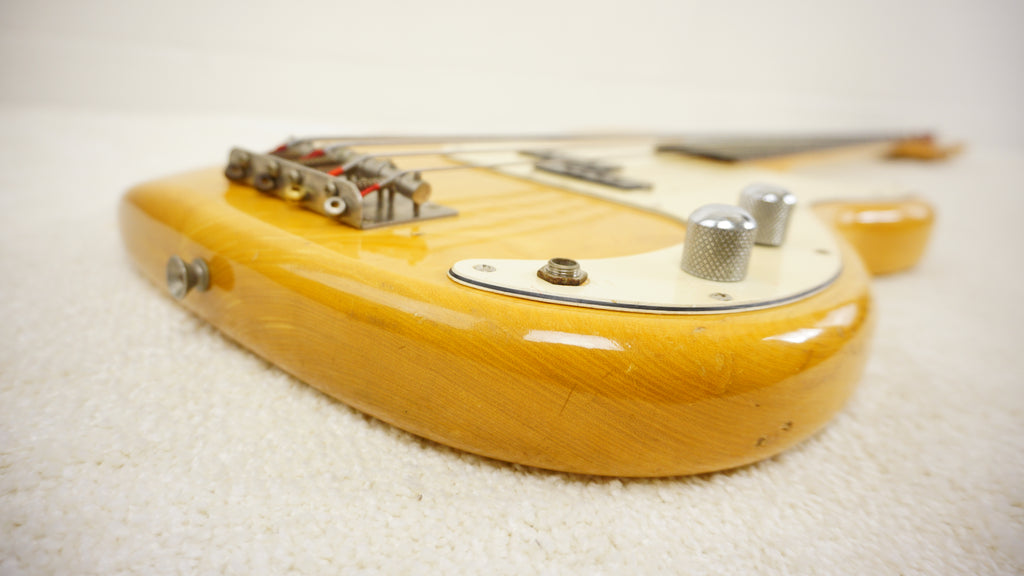 Greco Mercury Bass Vintage MIJ Electric Bass Natural Ash 1978 w/ Hard Case