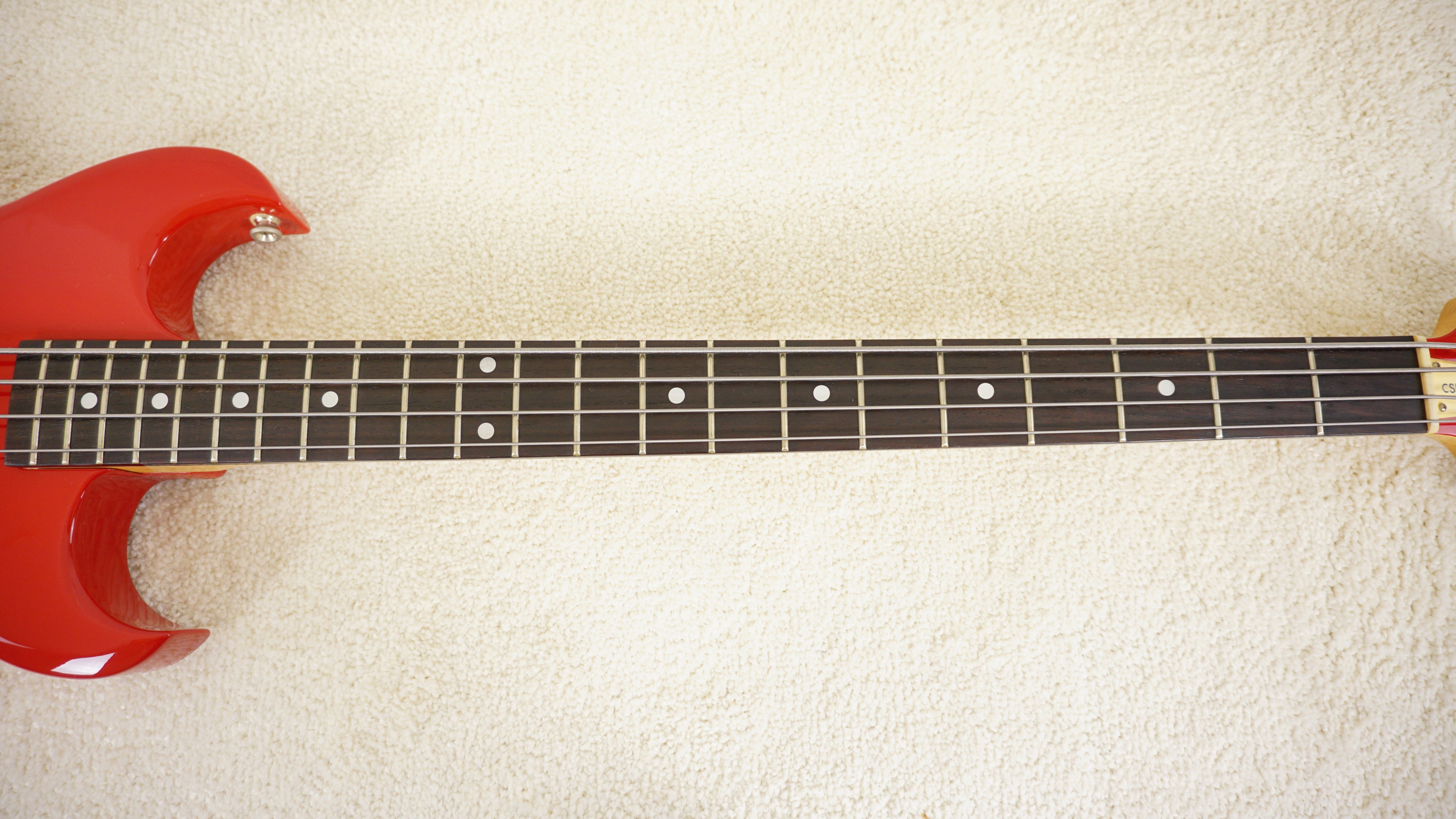 1982 Aria Pro II CSB-380 Cardinal Series Bass Red MIJ
