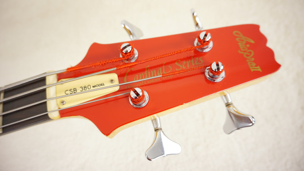 1982 Aria Pro II CSB-380 Cardinal Series Bass Red MIJ