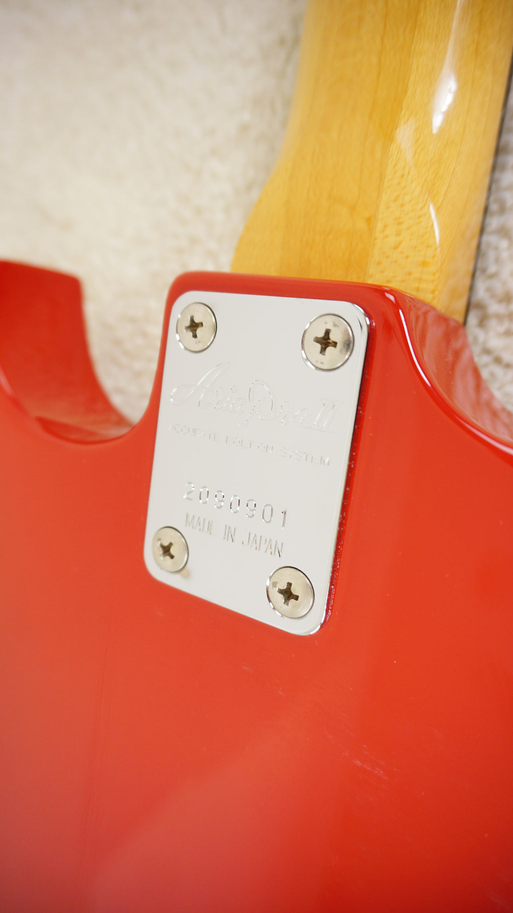 1982 Aria Pro II CSB-380 Cardinal Series Bass Red MIJ