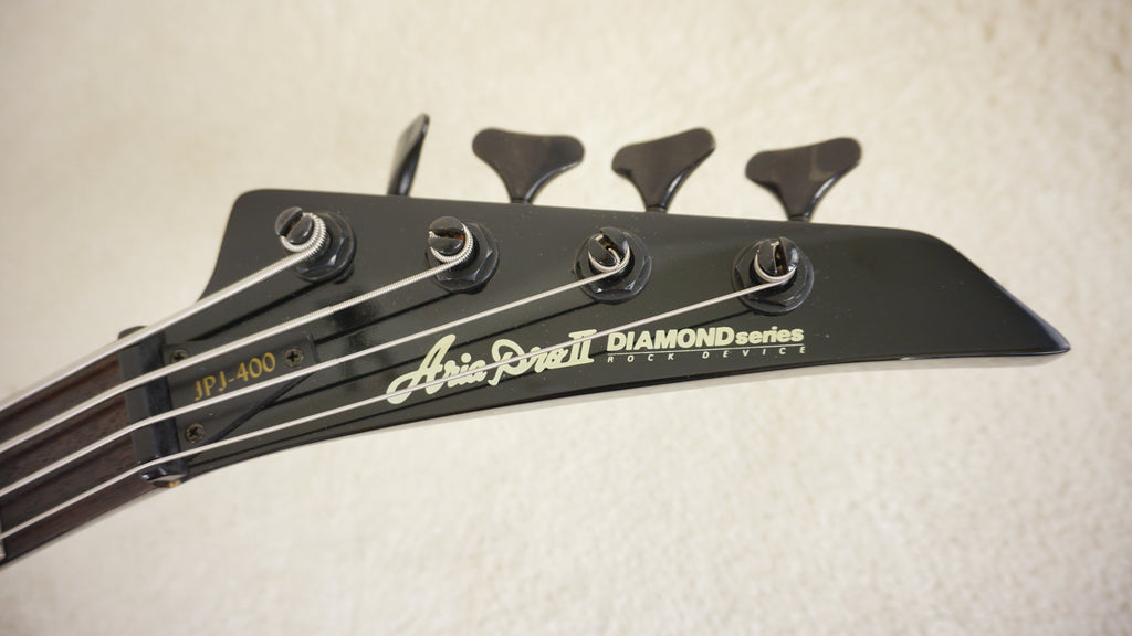 Aria Pro II JPJ-400/B Diamond Series Bass MIJ Black 1980s