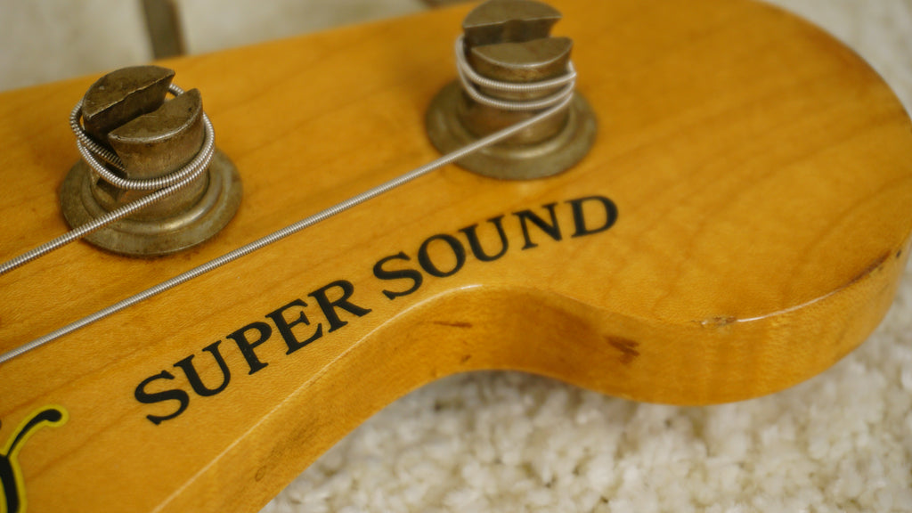 1980 Greco Super Sound Fretless Bass MIJ 3-Tone Sunburst
