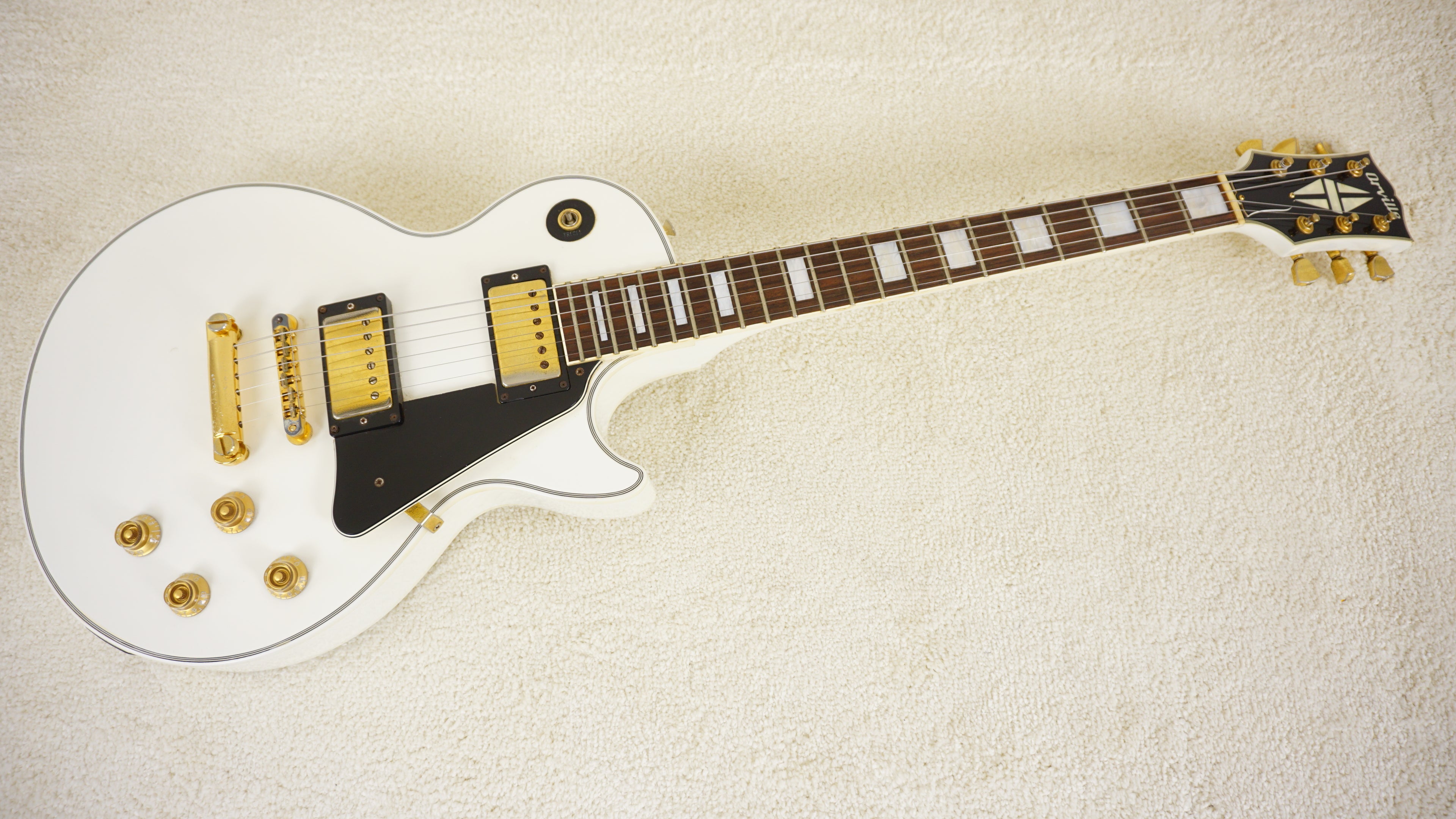 Orville Les Paul Custom White Electric Guitar 1994 MIJ Japan