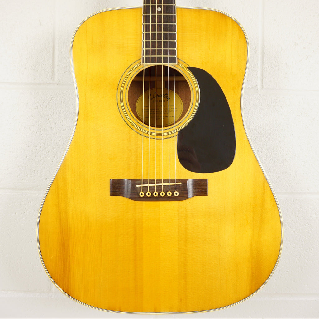K. Country D-200 MIJ Dreadnought Acoustic Guitar w/ Hard Case Vintage Japan