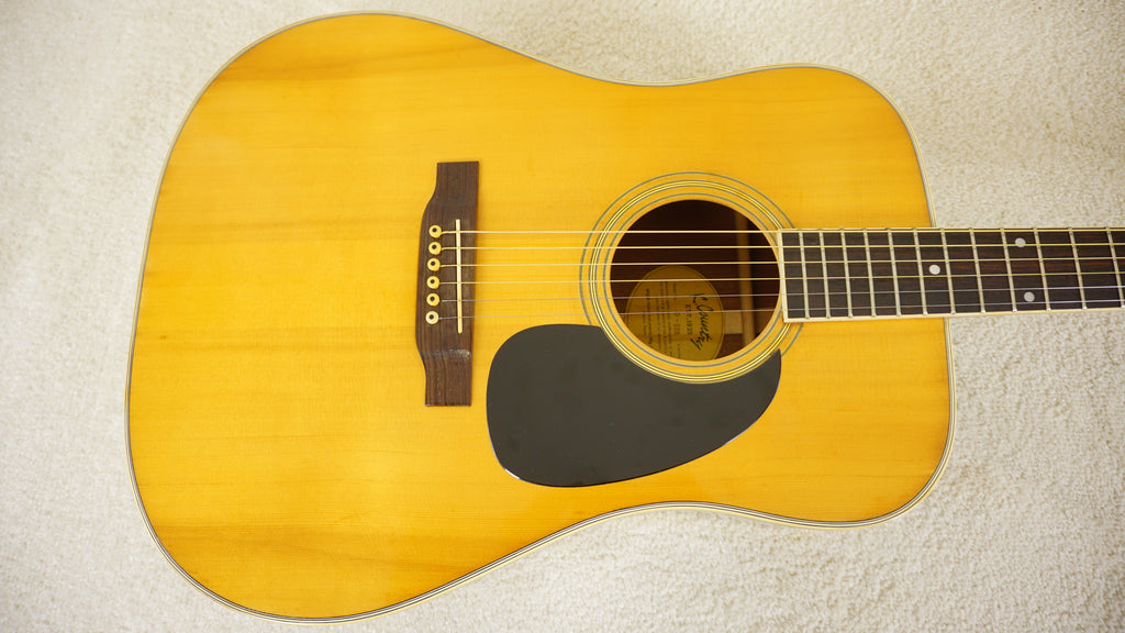 K. Country D-200 MIJ Dreadnought Acoustic Guitar w/ Hard Case Vintage Japan