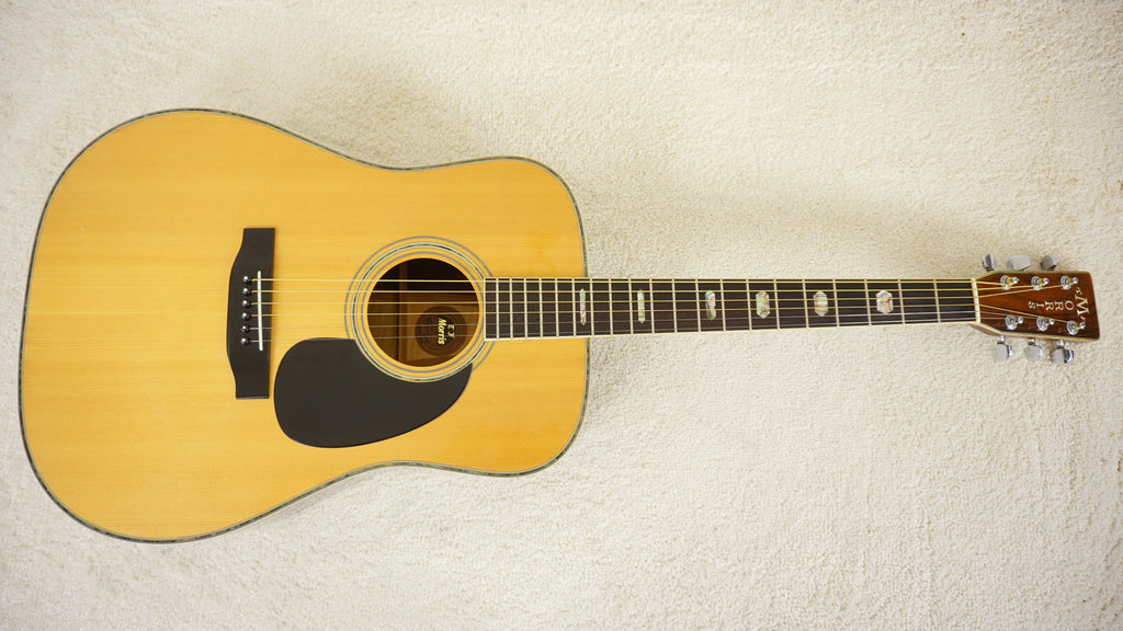 Morris W-50 MIJ Dreadnought Acoustic Guitar w/ Hard Case