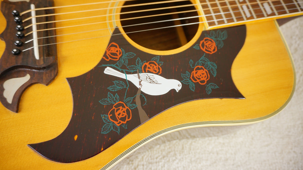 Tomson Hummingbird Custom MIJ Acoustic Guitar w/ Hard Case