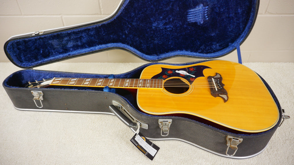 Tomson Hummingbird Custom MIJ Acoustic Guitar w/ Hard Case