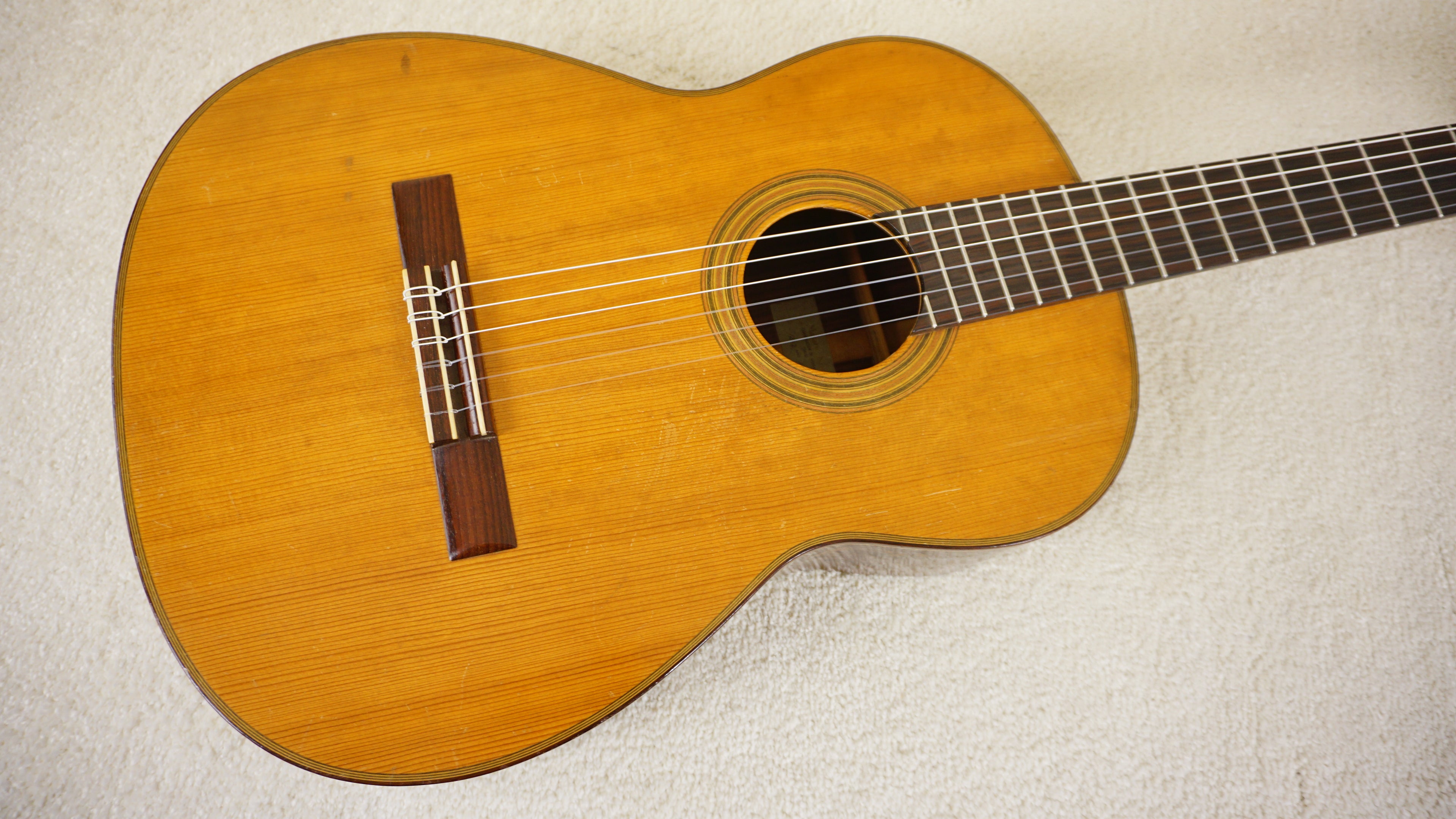 1959 Masaru Kono No. 1202 Classical Guitar Brazilian Rosewood Japan