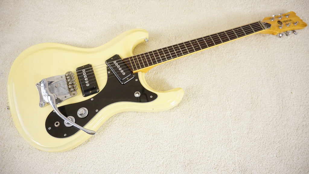 Mosrite Firstman Avenger White w/ Vibrato Vintage Electric Guitar Japan