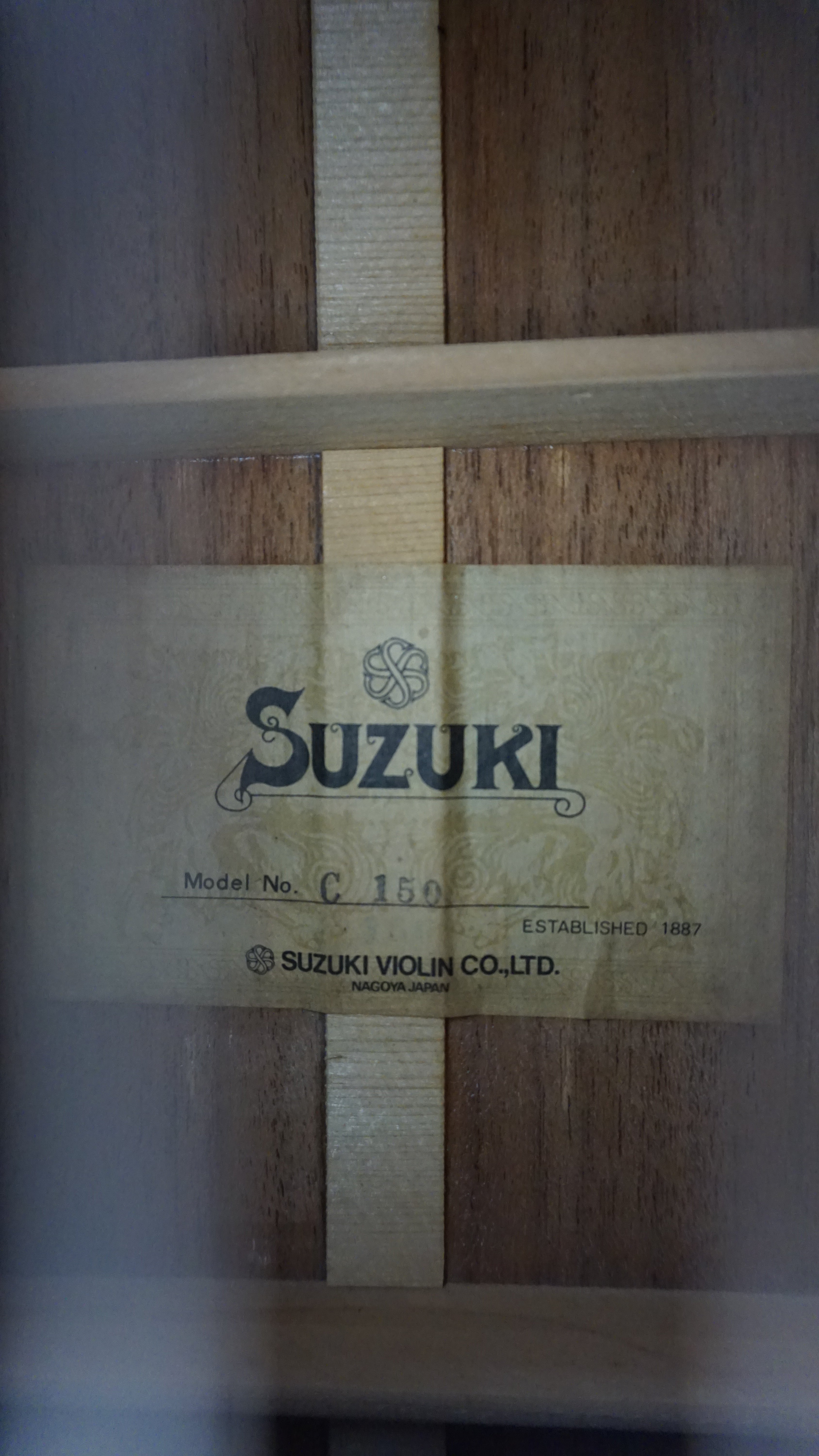 Suzuki C-150 Classical Guitar MIJ Japan w/ Hard Case