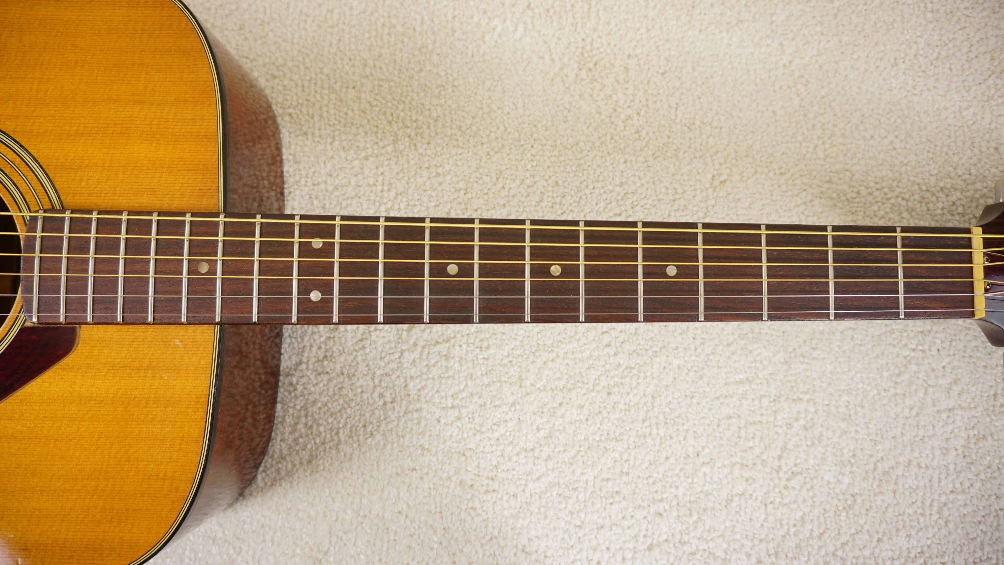 Yamaha FG-200 Vintage MIJ Dreadnought Acoustic Guitar w/ Hard Case
