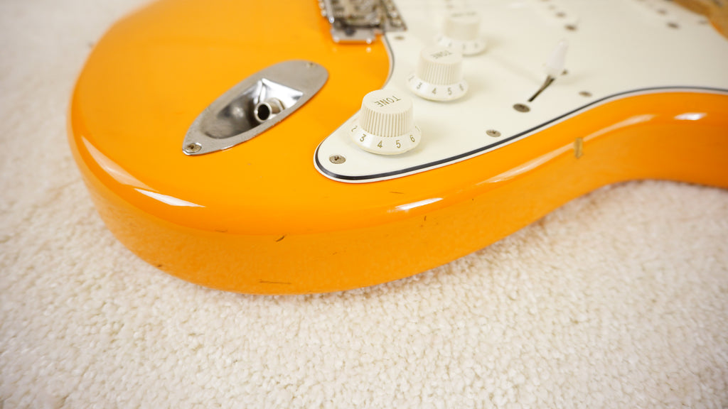 Fender Japan Stratocaster Orange - Maple Neck - 1997 - 2000